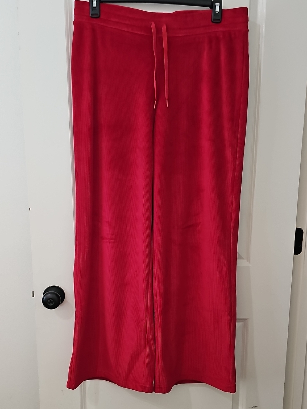 Kyodan Super Soft Deep Red Corduroy Drawstring Lounge Pants